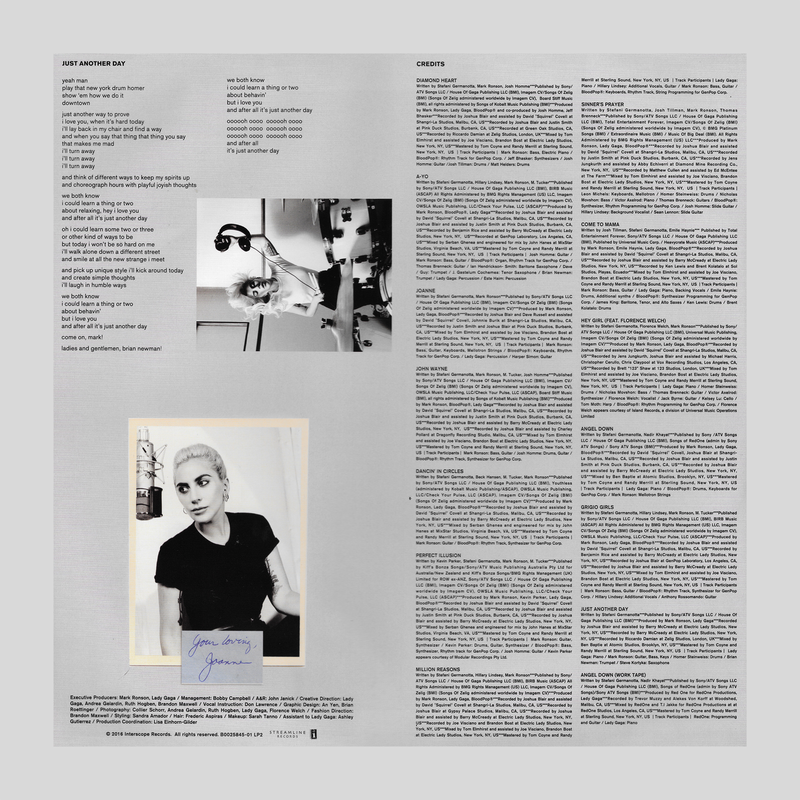 Lady Gaga Joanne Vinyl Pink Sealed 2LP - Young Vinyl